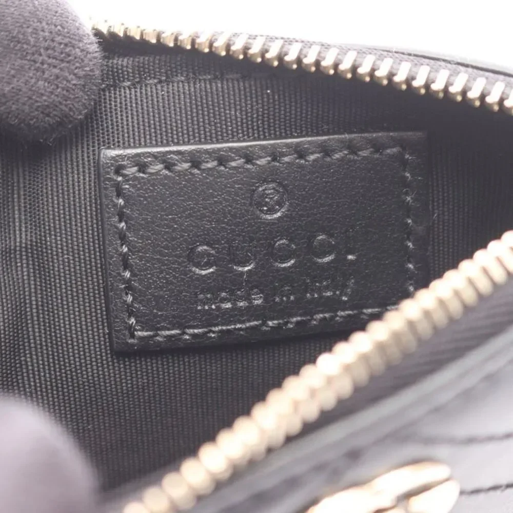 Gucci Leather Double G Keyring Card Case - Picture 5 of 5